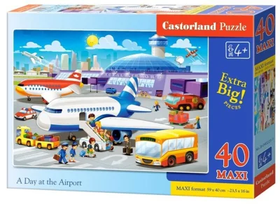 Puzzle Na letisku MAXI 40 dielikov