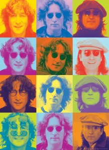 Puzzle Barevné portréty Johna Lennona 1000 dílků