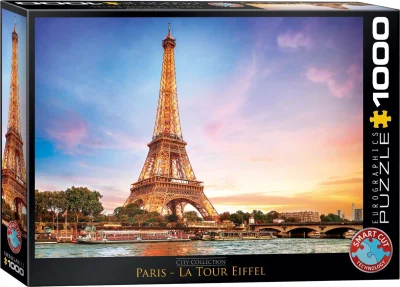 Puzzle Eiffelova veža, Paríž 1000 dielikov