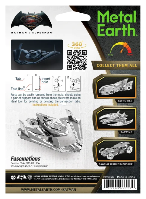 METAL EARTH 3D puzzle Batman vs. Superman: Batwing