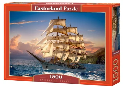 Puzzle Plavba za soumraku 1500 dílků
