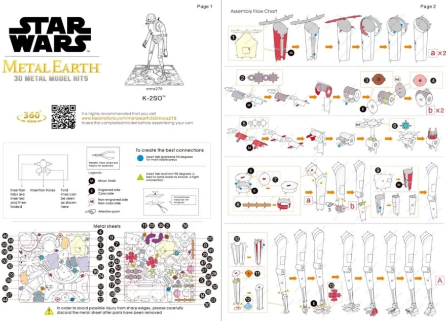 METAL EARTH 3D puzzle Star Wars Rogue One: K-2SO