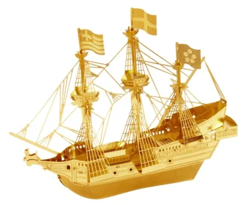 3D puzzle Loď Golden Hind (zlatá)