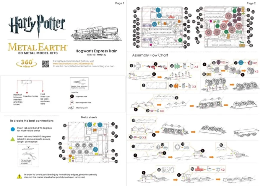 METAL EARTH 3D puzzle Harry Potter: Rokfortský expres