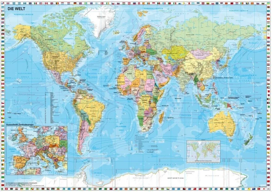 Schmidt Puzzle Politická mapa sveta 1500 dielikov