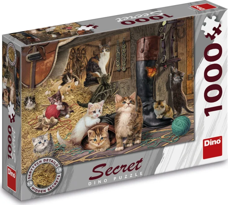 Dino Puzzle Secret Collection: Mačky 1000 dielikov