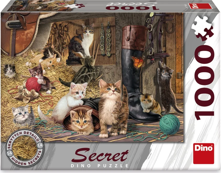 Dino Puzzle Secret Collection: Mačky 1000 dielikov