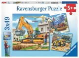 Ravensburger Puzzle Stavebné stroje 3x49 dielikov