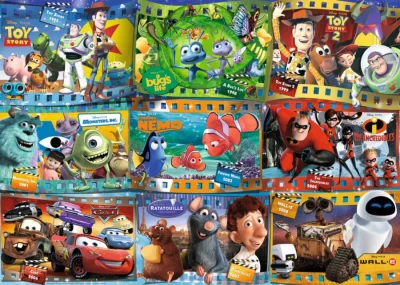 Puzzle Filmy Disney Pixar 1000 dílků
