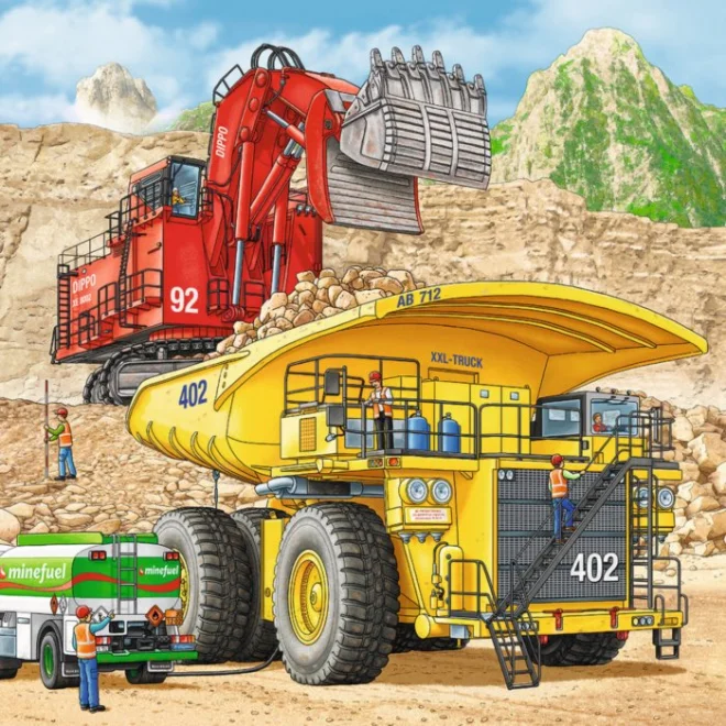 Ravensburger Puzzle Veľké stroje 3x49 dielikov