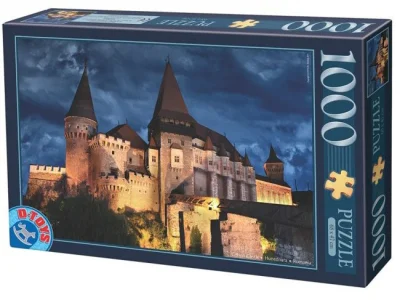 Puzzle Korvínův hrad v noci, Rumusko 1000 dílků