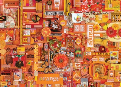 Puzzle Barvy duhy: Oranžová 1000 dílků