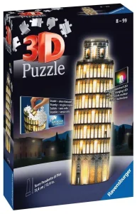 Svítící 3D puzzle Noční edice Šikmá věž v Pise 216 dílků
