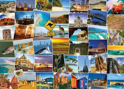Puzzle Světoběžník - Austrálie 1000 dílků