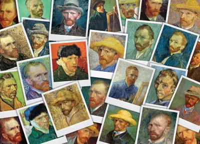 Puzzle Van Goghovy Autoportréty 1000 dílků