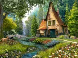 Castorland Puzzle Lesná chata 2000 dielikov