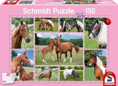 Puzzle Nádherné kone 150 dielikov
