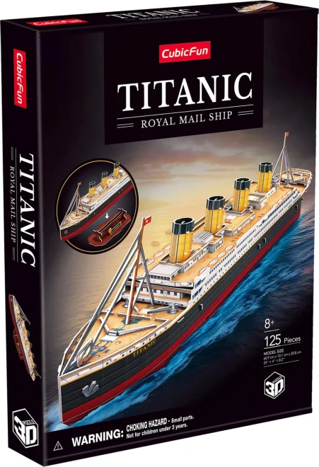 3D puzzle CubicFun  Titanic, Royal Mail Ship 125 dielikov