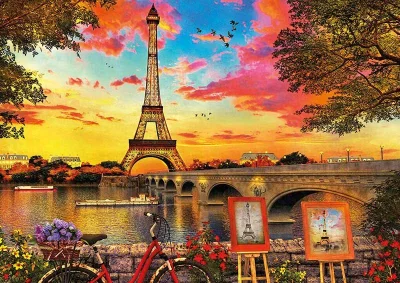 Puzzle Západ slunce v Paříži 3000 dílků