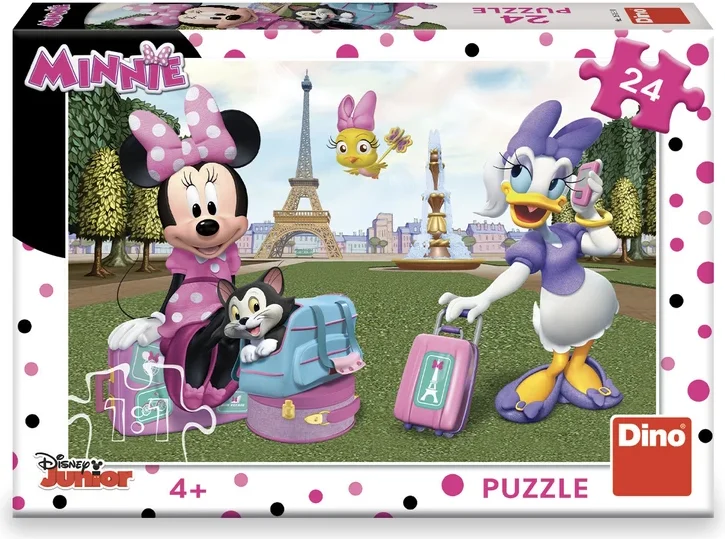 Dino Puzzle Minnie v Paríži 24 dielikov