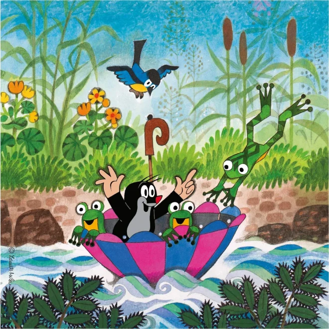 Dino Puzzle Krtko a dáždnik 3x55 dielikov
