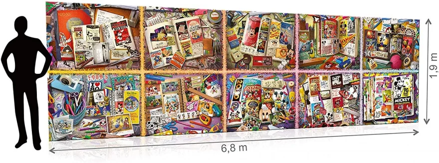 Puzzle Ravensburger 40320 dielikov Mickey Mouse počas rokov