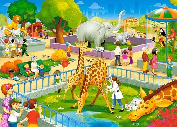 Castorland Puzzle Návšteva ZOO 60 dielikov