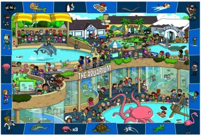 Spot & Find puzzle Bláznivé akvárium 100 dílků
