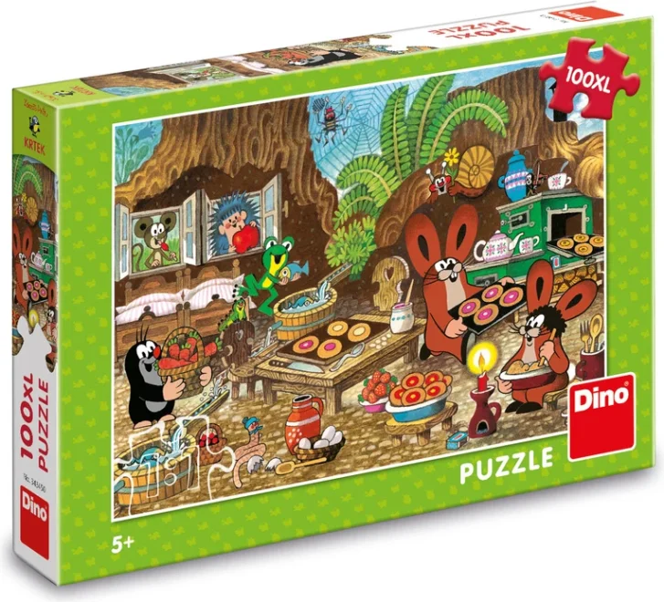 Dino Puzzle Krtko v kuchyni XL 100 dielikov