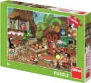 Dino Puzzle Krtko v kuchyni XL 100 dielikov