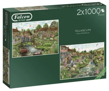 Puzzle Život na venkově 2x1000 dílků