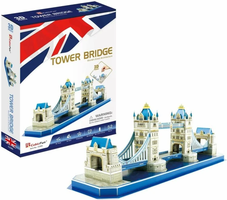 CubicFun 3D puzzle Tower Bridge 52 dielikov