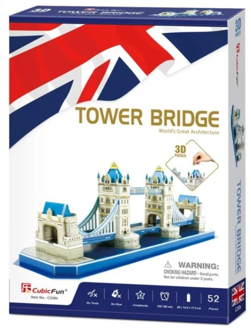 CubicFun 3D puzzle Tower Bridge 52 dielikov