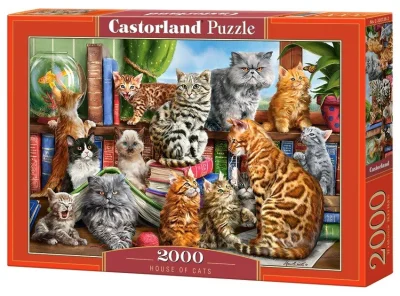 Puzzle Kočičí dům 2000 dílků