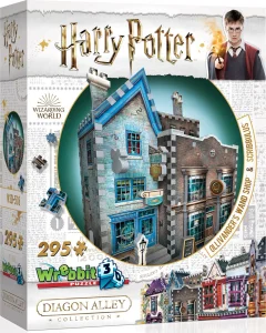 3D puzzle Harry Potter: Obchod s hůlkami pana Olivandera a Scribbulus 295 dílků