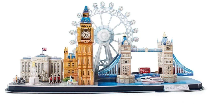 CubicFun 3D puzzle CityLine panoráma: Londýn 107 dielikov