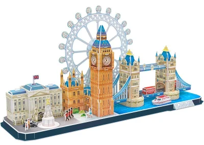 3D puzzle CityLine panoráma: Londýn 107 dielikov