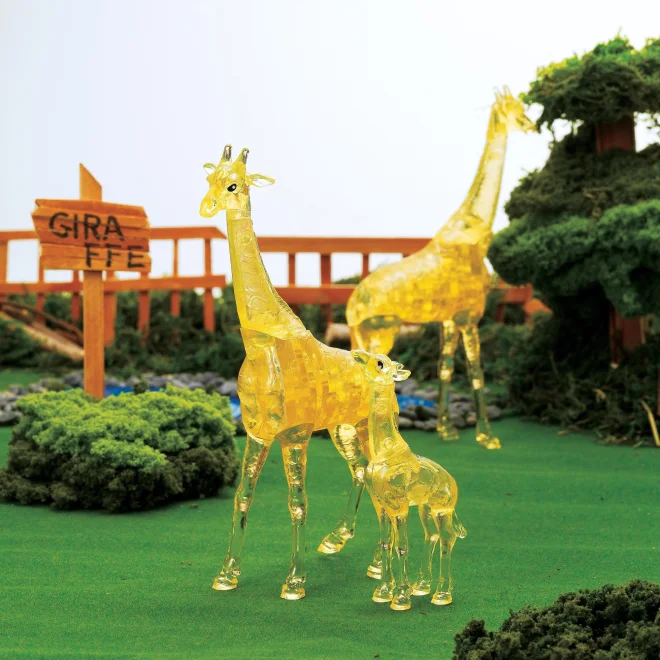 3D Crystal Puzzle  Žirafa a mláďa 38 dielikov