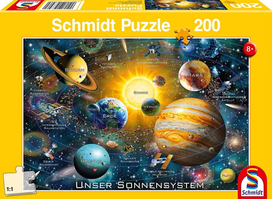 Schmidt Puzzle Slnečná sústava 200 dielikov