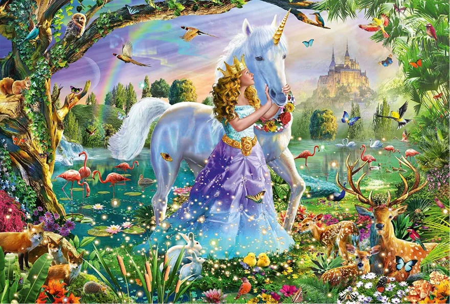 Schmidt Puzzle Princezná s jednorožcom 150 dielikov