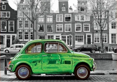 Puzzle Auto v Amsterdamu 1000 dílků