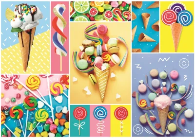 Puzzle Oblíbené sladkosti 500 dílků