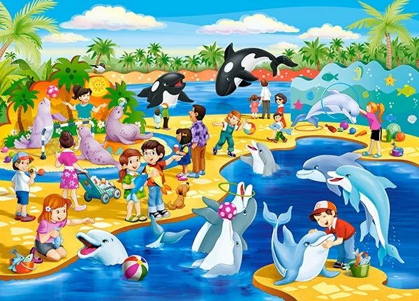 Castorland Puzzle Delfinárium 60 dielikov