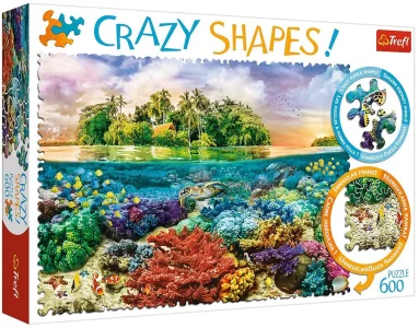Crazy Shapes puzzle Tropický ostrov 600 dielikov