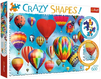 Crazy Shapes puzzle Barevné balony 600 dílků
