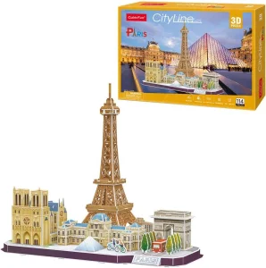 3D puzzle CityLine panoráma: Paríž 114 dielikov