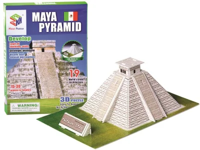 3D puzzle Mayská pyramida 19 dílků