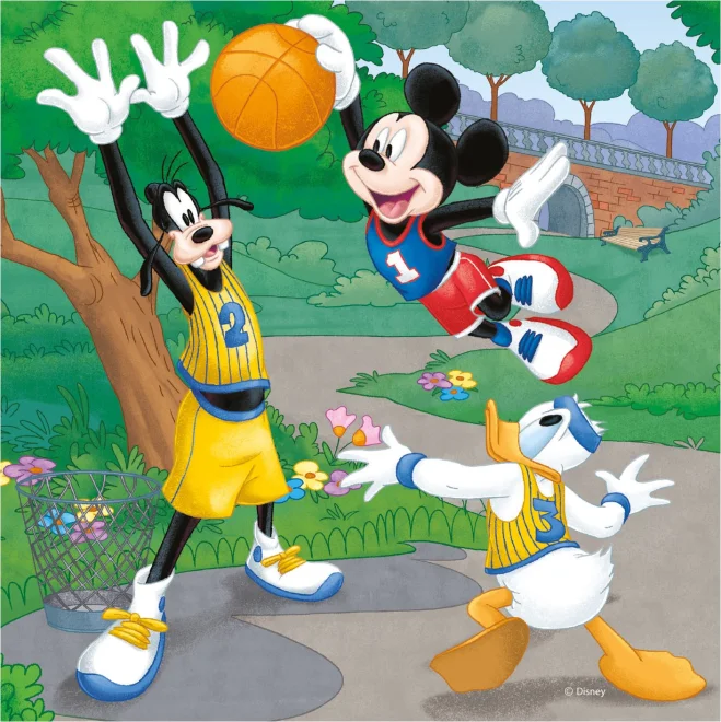 Dino Puzzle Mickey Mouse a kamaráti 3x55 dielikov