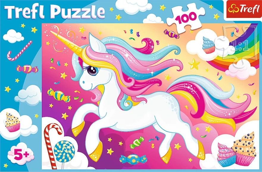 Trefl Puzzle Sladký jednorožec 100 dielikov