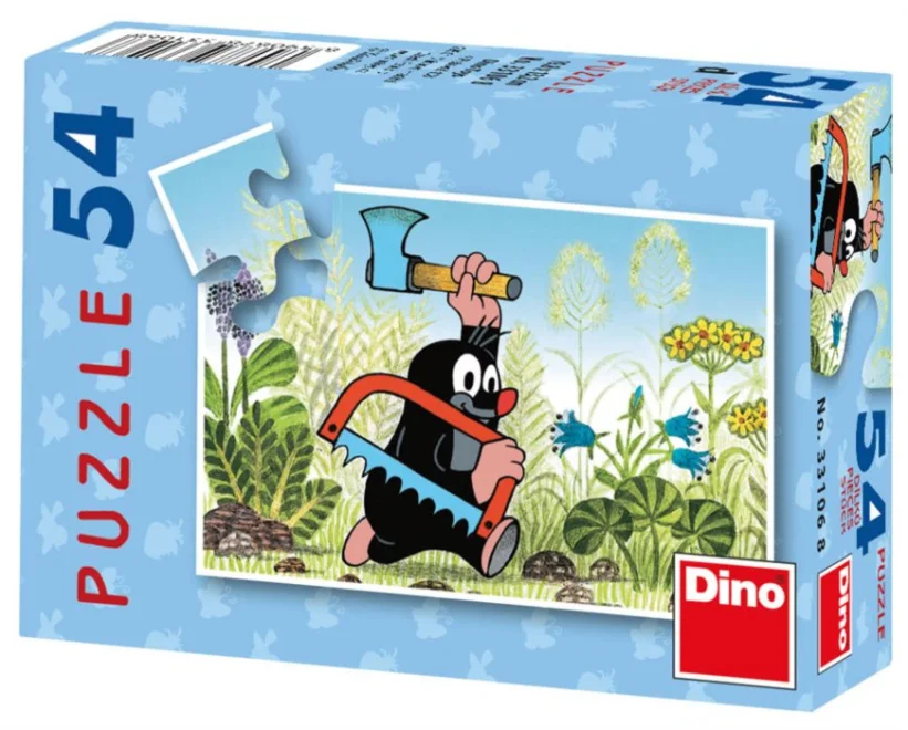 Dino Puzzle Krtko - hurá do práce 54 dielikov
